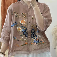 Mara | Artistic Cotton And Linen Top