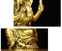 Divine Protector Bronze Ganesha Idol