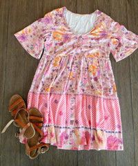 BlossomBurst Floral Mini Dress