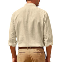 Ethan | Long Sleeve Linen Casual Shirt