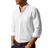 Ethan | Long Sleeve Linen Casual Shirt