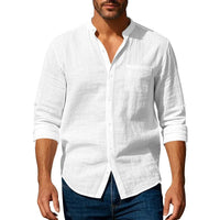 Ethan | Long Sleeve Linen Casual Shirt